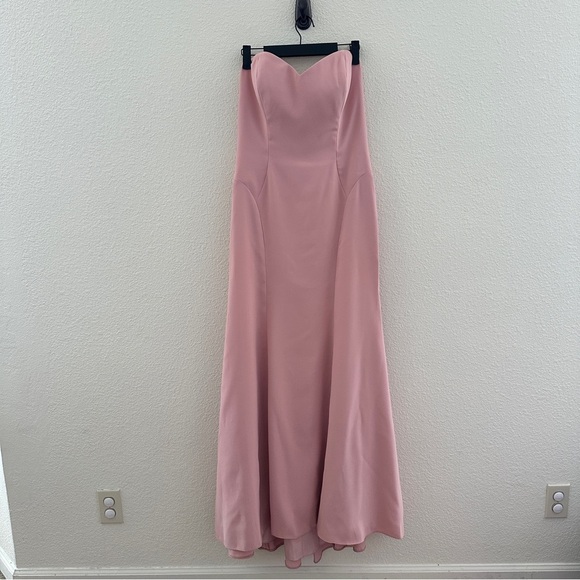 Dessy Group Dresses & Skirts - Dessy Group Strapless Gown Women Size 10 Rose Pink Sweetheart Mermaid Dress Prom